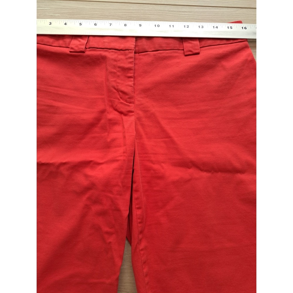 Express Design Studio Red Editor Bermuda Shorts Womens Stretch Cotton Size 8 - Picture 7 of 9